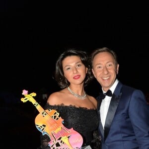 Exclusif - Khatia Buniatishvili et Stéphane Bern - Concert de Paris sur le Champ de Mars à l'occasion de la Fête Nationale à Paris le 14 juillet 2019. © Gorassini-Perusseau-Ramsamy/Bestimage