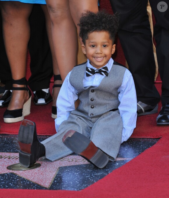 David Otunga Jr. - Jennifer Hudson recoit son etoile sur le Hollywood Walk of Fame a Hollywood le 13 novembre 2013.