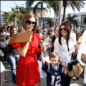 Eva Longoria, Victoria Beckham et son fils Romeo à Los Angeles en 2008.