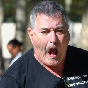 Exclusif - Jean-Marie Bigard lors du tournoi de pétanque des Toques Blanches Internationales au Jardin du Luxembourg à Paris, France, le 10 septembre 2018. © Bestimage