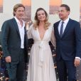 Brad Pitt, Margot Robbie et Leonardo DiCaprio à la première de "Once Upon a Time... in Hollywood" à Los Angeles, le 22 juillet 2019.