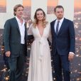 Brad Pitt, Margot Robbie et Leonardo DiCaprio à la première de "Once Upon a Time... in Hollywood" à Los Angeles, le 22 juillet 2019.