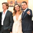 Quentin Tarantino, Brad Pitt, Margot Robbie et Leonardo DiCaprio à la première de "Once Upon a Time... in Hollywood" à Los Angeles, le 22 juillet 2019.