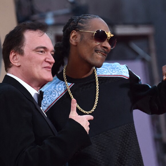 Quentin Tarantino et Snoop Dogg à la première de "Once Upon a Time... in Hollywood" à Los Angeles, le 22 juillet 2019.