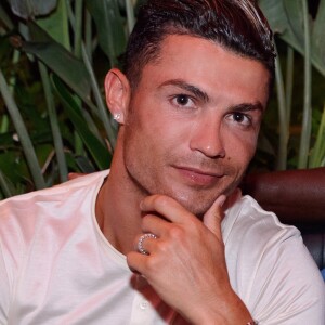 Cristiano Ronaldo dos Santos Aveiro, couramment appelé Cristiano Ronaldo, a dîné avec Michael Jordan au restaurant Sass Café à Monaco. Le 23 juin 2019.