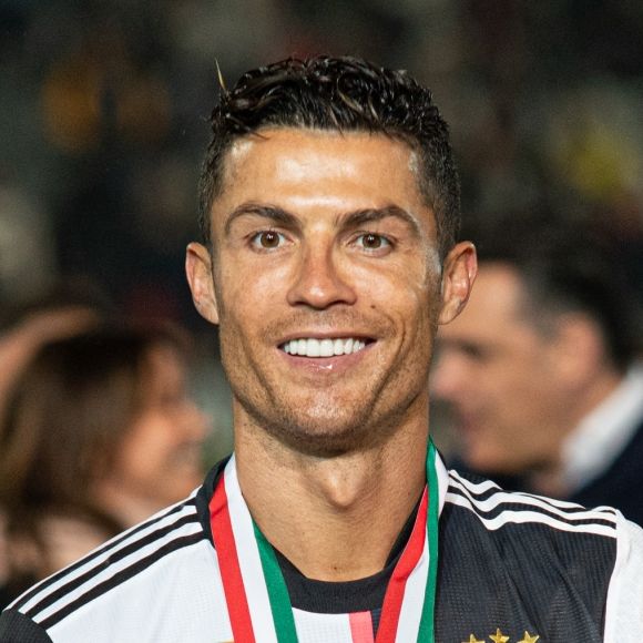Cristiano Ronaldo - C. Ronaldo fête en famille le titre de champion d'Italie avec son équipe la Juventus de Turin à Turin le 19 Mai 2019.