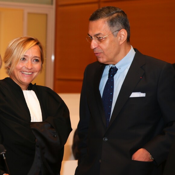 Exclusif - Maître Pierre-Jean Douvier (avocat de David Hallyday), Maître Carine Piccio (avocate de David Hallyday), Maître Ardavan Amir-Aslani (avocat de Laeticia Hallyday) lors de l'audience en référé au Tribunal de Grande Instance de Paris concernant la demande de gel des royalties concernant les ventes de l'album posthume de Johnny Hallyday le 27 novembre 2018.