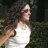 Mery Perello, fiancée de Rafael Nadal, lors d'un déjeuner avec le roi Juan Carlos Ier et la reine Sofia d'Espagne à Majorque le 26 juillet 2019 en marge de leur visite privée de la Rafa Nadal Tennis Academy.