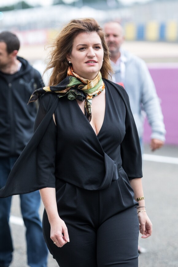 Marlène Schiappa (Secrétaire d'État chargée de l'Égalité entre les femmes et les hommes et de la lutte contre les discriminations) - Personnalités dans les paddocks lors de la 87ème édition des 24 Heures du Mans le 15 juin 2019. © Cyril Moreau / Bestimage