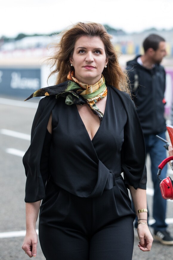 Marlène Schiappa (Secrétaire d'État chargée de l'Égalité entre les femmes et les hommes et de la lutte contre les discriminations) - Personnalités dans les paddocks lors de la 87ème édition des 24 Heures du Mans le 15 juin 2019. © Cyril Moreau / Bestimage