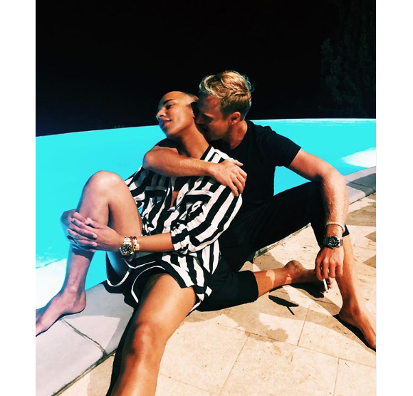 Olivier Rousteing et Mike Day sur Instagram, le 03 août 2019.