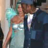 Kylie Jenner et son compagnon Travis Scott à la sortie du Mark Hotel pour se rendre à l'after party de la 71ème édition du MET Gala (Met Ball, Costume Institute Benefit) à New York, le 6 mai 2019.