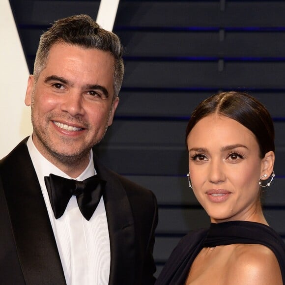 Jessica Alba et son mari Cash Warren à la soirée Vanity Fair Oscar Party à Los Angeles, le 24 février 2019