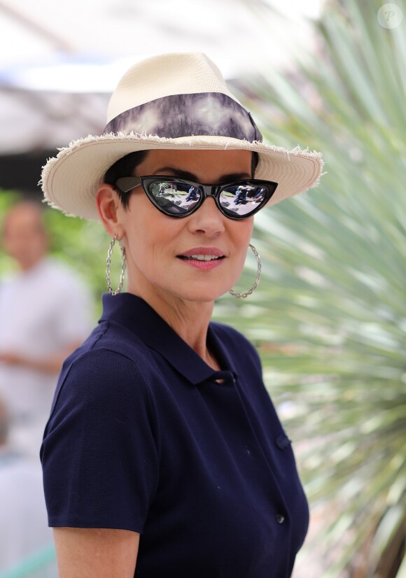 Cristina Cordula au village lors des internationaux de tennis de Roland Garros à Paris, France, le 2 juin 2019. © Jacovides-Moreau/Bestimage