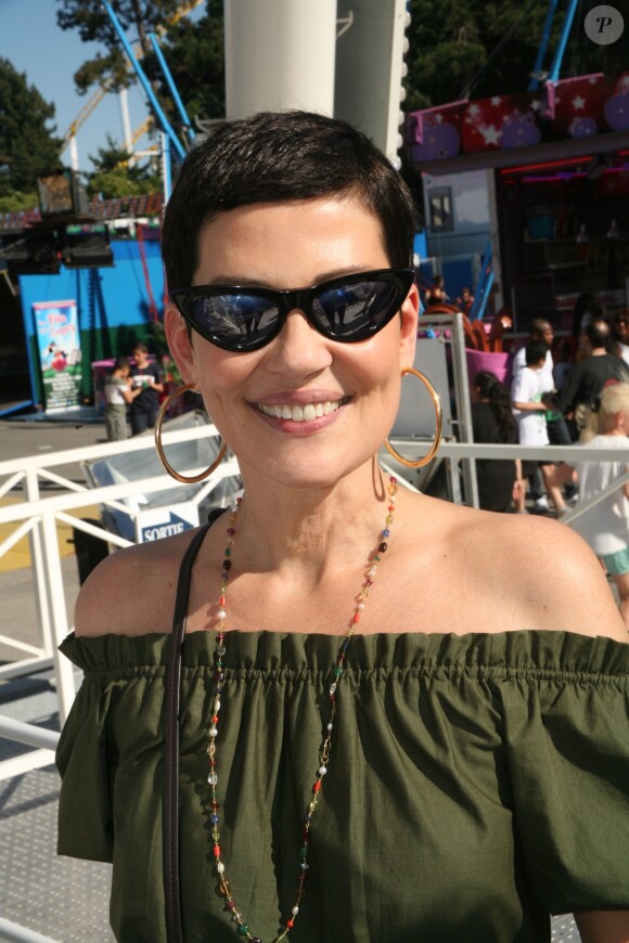 Exclusif - Cristina Cordula - Journée de la Fête Arc en Ciel pour la diversité au profit de l'association "Innocence En Danger" à la Foire du Trône à Paris le 1er juin 2019. M. Campion s'affiche avec A. Benalla, son nouveau "consultant sécurité" pour la Foire du Trône. © JLPPA/Bestimage