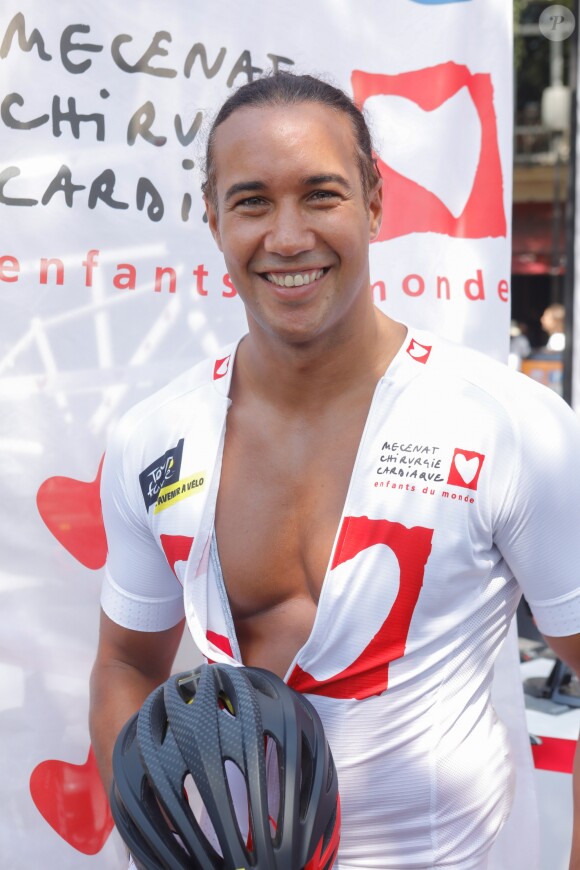 Exclusif - Laurent Maistret - Personnalités lors de l'opération "Sommet du Coeur" à l'occasion de l'Etape du Coeur 2019 au profit de l'association "Mécénat Chirurgie Cardiaque" à Nîmes. Le 23 juillet 2019 © Christophe Clovis / Bestimage