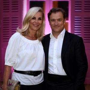 Exclusif - Laurence Ferrari et son mari Renaud Capuçon lors des nuits du château de la Moutte à Saint-Tropez, Côte d'Azur, France, le 8 août 2019. © Sophie Louvet/Nice Matin/Bestimage