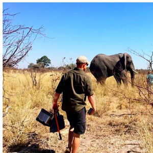 Le prince Harry et Meghan Markle au Botswana à l'été 2017.