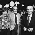  Image d'archives de Louis de Funès, sa femme  Jeanne Augustine Barthélemy  et Jean Carmet, Paris, le 30 novembre 1981 
