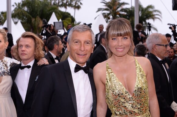 Nagui (Nagui Fam) et sa femme Mélanie Page à la première de "Les Plus Belles Années d'une Vie" lors du 72ème Festival International du Film de Cannes, le 18 mai 2019. © Rachid Ballek/Bestimage