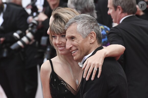 Nagui et sa femme Mélanie Page à la première de "Douleur et Gloire" lors du 72ème Festival International du Film de Cannes, le 17 mai 2019.