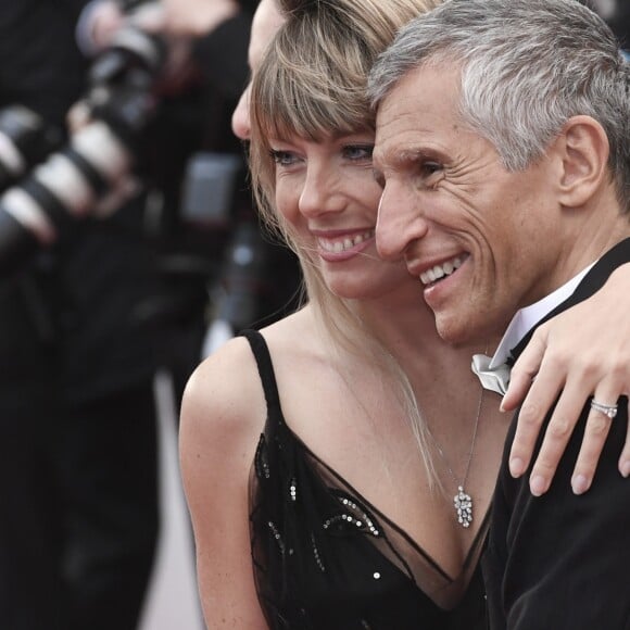 Nagui et sa femme Mélanie Page à la première de "Douleur et Gloire" lors du 72ème Festival International du Film de Cannes, le 17 mai 2019.