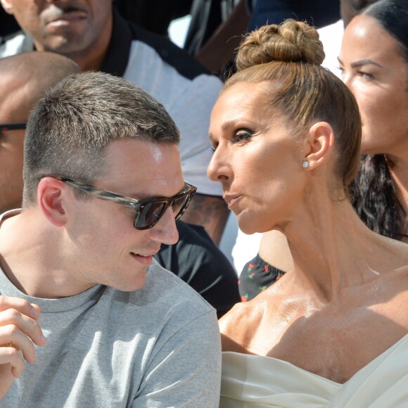 Celine Dion, Pepe Muñoz - Front row du Défilé de mode Haute-Couture Automne/Hiver 2019/2020 Alexandre Vauthier à Paris. Le 2 juillet 2019.