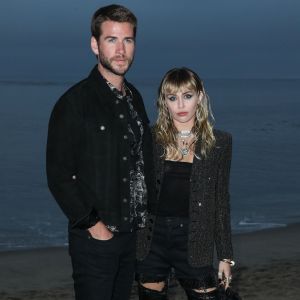 Liam Hemsworth, Miley Cyrus - Photocall - Saint Laurent présente sa collection homme printemps-été 2020 à Malibu le 6 juin 2019