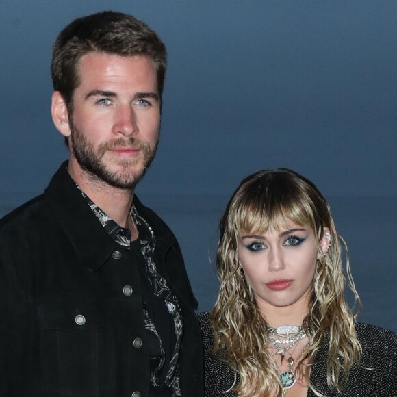 Liam Hemsworth, Miley Cyrus - Photocall - Saint Laurent présente sa collection homme printemps-été 2020 à Malibu le 6 juin 2019