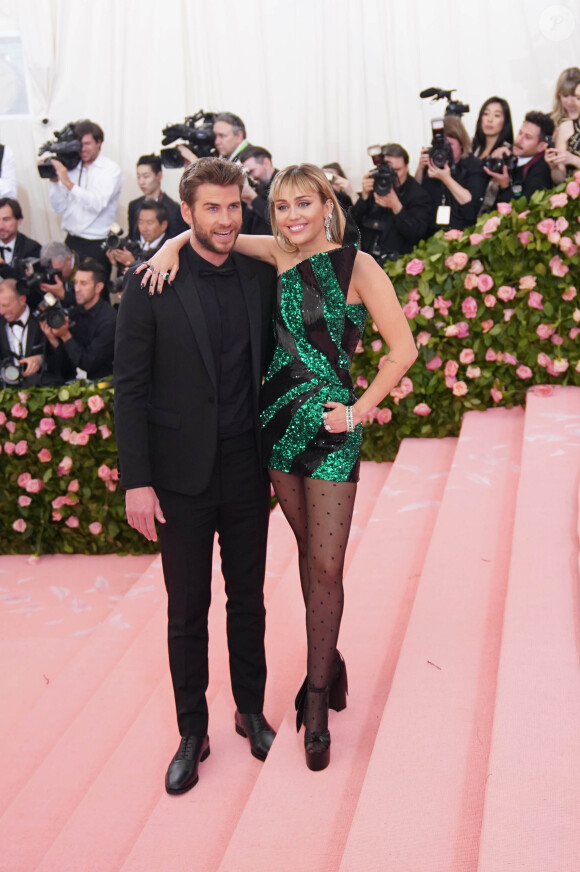 Miley Cyrus et son mari Liam Hemsworth - Arrivées des people à la 71ème édition du MET Gala (Met Ball, Costume Institute Benefit) sur le thème "Camp: Notes on Fashion" au Metropolitan Museum of Art à New York, le 6 mai 2019.