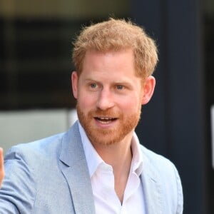 Le prince Harry, duc de Sussex visite l'Université Sheffield Hallam et découvre les nouvelles technique de recherche et d'apprentissage de l'université. Sheffield, le 25 juillet 2019.