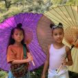 Kim Kardashian et ses enfants sur Instagram.