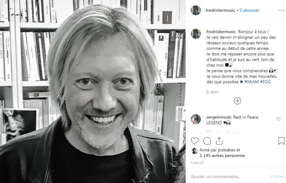 Fred Rister annonçait le 4 juillet 2019, sur Instagram, se retirer quelque temps des réseaux sociaux pour se reposer.