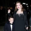 Alyssa Milano et son fils Milo Thomas Bugliari se rendent à la 14ème édition du bal de l'UNICEF Snowflake à New York City, New York, Etats-Unis, le 27 novembre 2018.