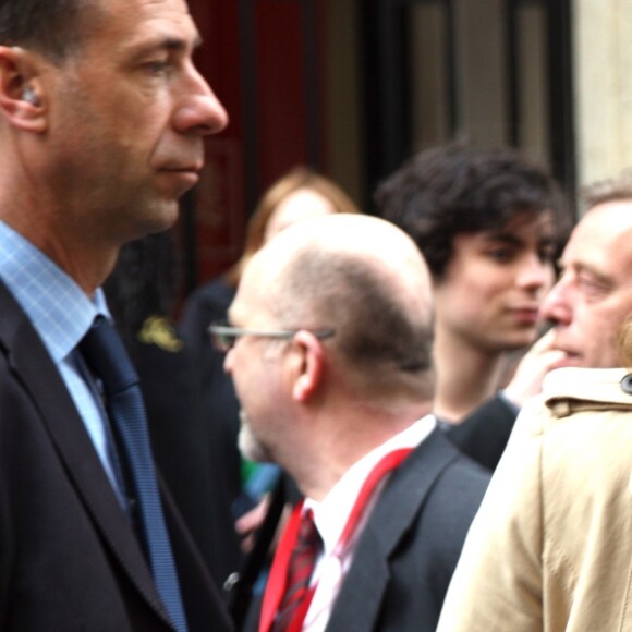 Valérie Trierweiler et François Hollande au Forum ELLE, à Paris, le 5 avril 2012