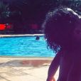 Jessica de "Secret Story 8" partage une photo de sa fille à la piscine - Instagram, septembre 2017