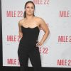 Ronda Rousey à la première de "Mile 22"au Regency Theatre à Los Angeles, le 9 août 2018.