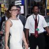Ronda Rousey arrive à l'émission "Good Morning America" pour la promotion du film "Miles 22" à New York le 1er août 2018.