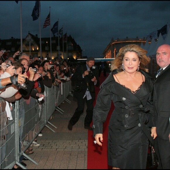 Catherine Deneuve lors de la soirée d'ouverture du 33e Festival du film américain de Deauville le 31 août 2007.