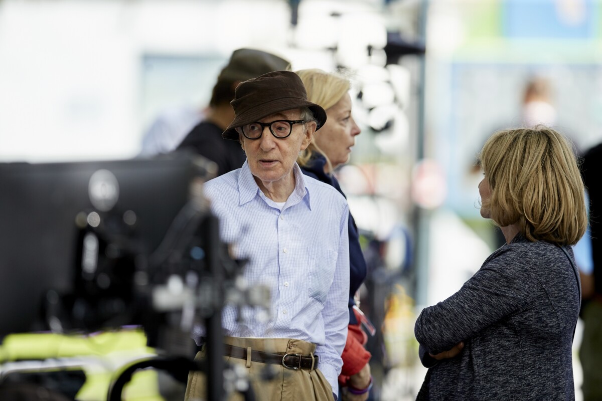 Photo : Woody Allen sur le premier jour de tournage du film "un hommage ...