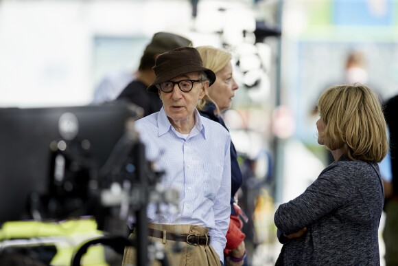 Woody Allen sur le premier jour de tournage du film "un hommage au cinéma" à Saint-Sébastien, Espagne, le 10 juillet 2019.