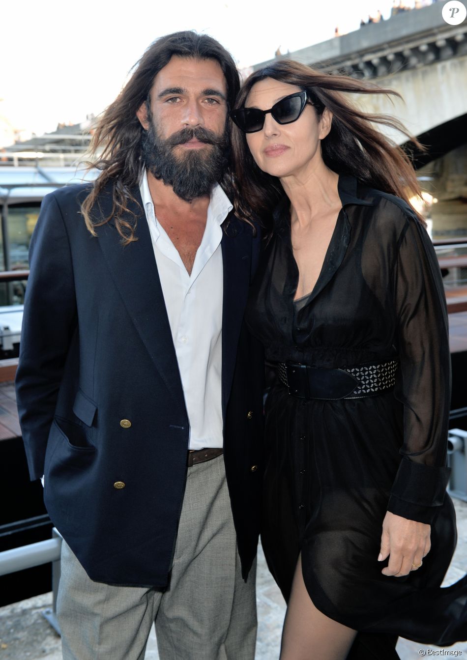 Monica Bellucci et son compagnon Nicolas Lefebvre lors du gala de la