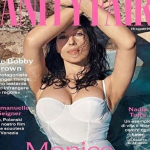 Monica Bellucci en Une du Vanity Fair version italienne en août 2019.