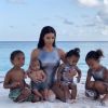 Kim Kardashian avec ses enfants : North, Saint, Chicago et Psalm- Instagram.