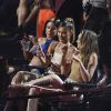 Halsey, Bella et Gigi Hadid lors des MTV Video Music Awards 2019 à Newark dans le New Jersey, le 26 août 2019.