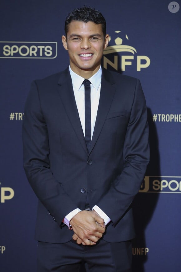 Thiago Silva au photocall de la 28ème cérémonie des trophées UNFP (Union nationale des footballeurs professionnels) au Pavillon d'Armenonville à Paris, France, le 19 mai 2019.