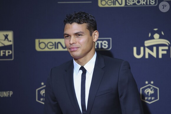 Thiago Silva au photocall de la 28ème cérémonie des trophées UNFP (Union nationale des footballeurs professionnels) au Pavillon d'Armenonville à Paris, France, le 19 mai 2019.