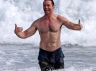 Hugh Jackman : 50 ans et un corps d'athlète qu'il dévoile à la plage