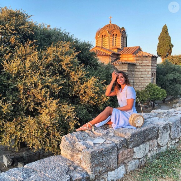 Marine Lorphelin en Grèce, photo Instagram du 29 août 2019