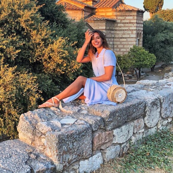 Marine Lorphelin en Grèce, photo Instagram du 29 août 2019